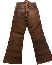 Vintage 1970  s Gastown Talk LTD Leather Suede Pants Brown size 29x29