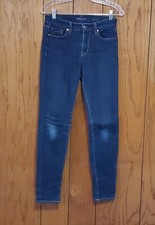 Fidelity Womens Jeans 26 Belvedere Mid Rise Skinny Blue Denim made in USA