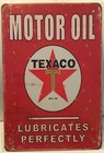 8x12 TIN SIGN Texaco gas station motor oil vintage Americana garage wall door