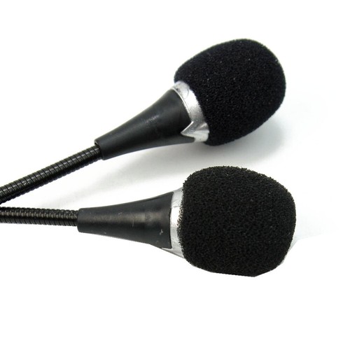 Mini 3.5mm Flexible Microphone Mic for PC Laptop Notebook Skype MSN - Afbeelding 2 van 12