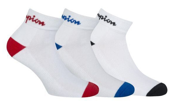Champion Socks Mens 3 Pairs Sports Ankle White Pop Colour Various Size Brand New