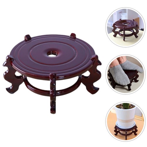 Wood Planter Pedestal Stands Vase Stand Fish Bowl Base Flower Pot Wood Riser - 第 1/10 張圖片