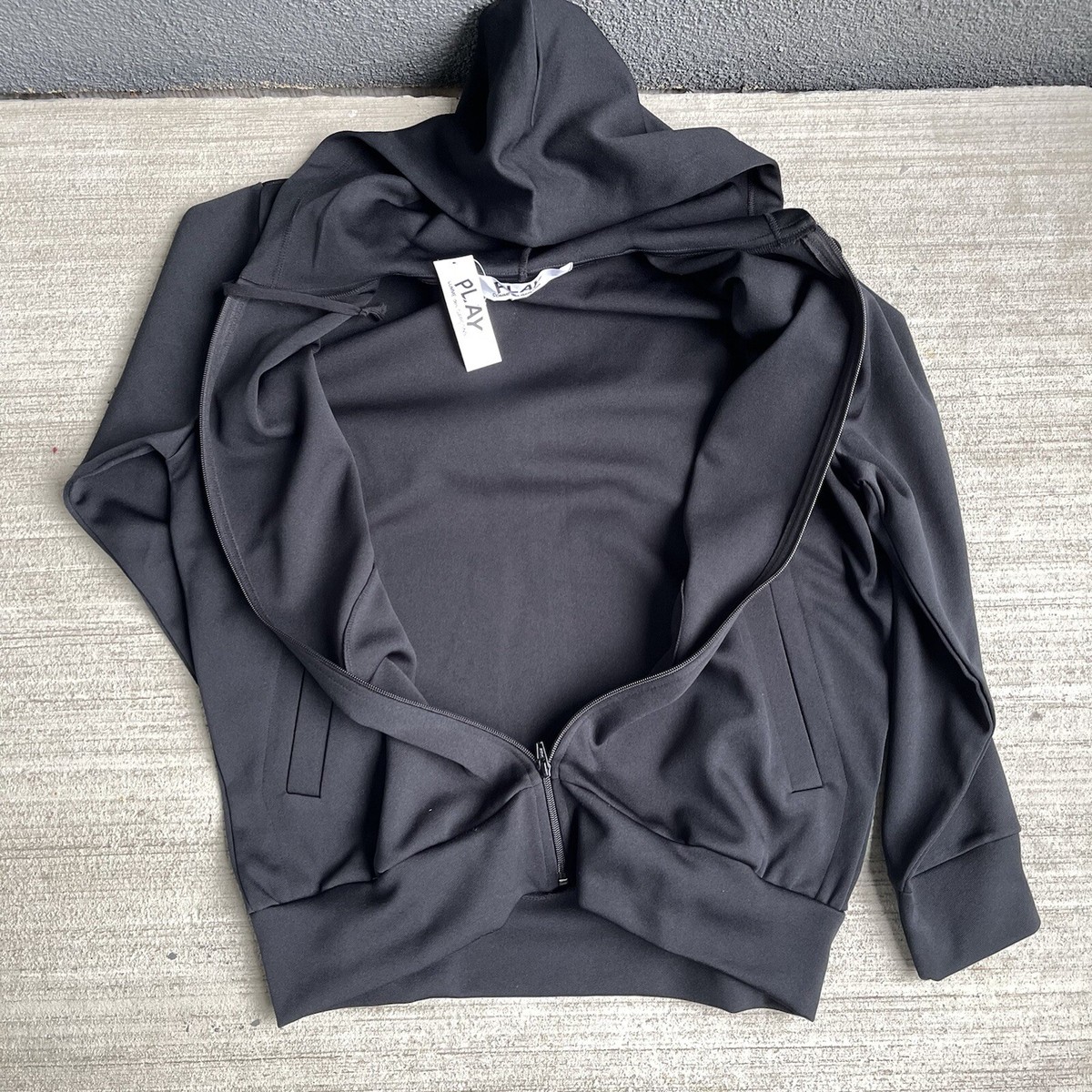 パーカー・フーディ NEW CDG Text Front Back Printed Hoodie NEW CDG Text Front Back Printed Hoodie