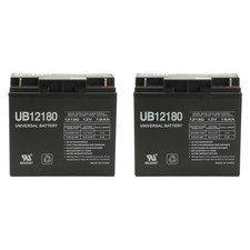 UPG Genuine UB12180 D5745 AGM 12V 18AH 12 Volt 18 Amp SLA Battery - 2Pack