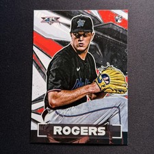 2021 Topps Fire #54 Trevor Rogers Rookie Card RC. rookie card picture