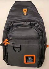 Wanlifu Military Shoulder Bag Bodycross, Black And Orange, Men's