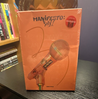 Enhypen Manifesto: Day 1 Exclusive Orange Sealed K-Pop CD Box Set 2022