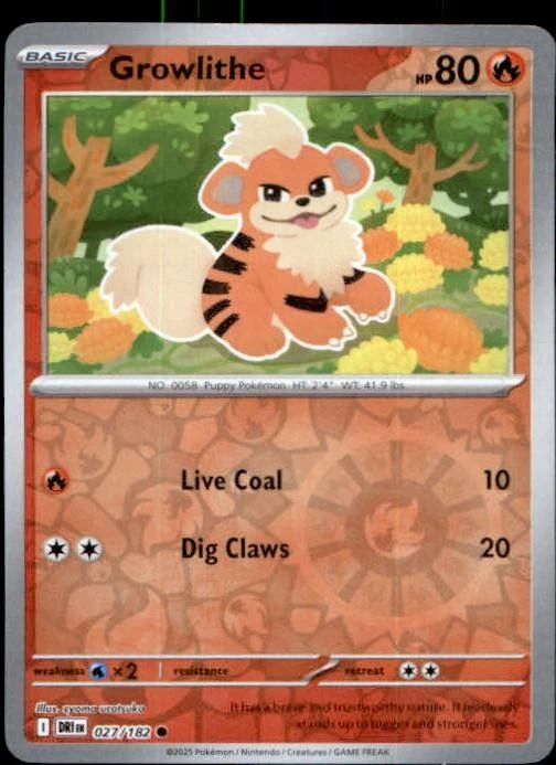 Growlithe 027/182 Sv10: Destined Rivals for sale | eBay