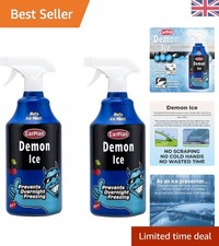 Powerful 2-in-1 Demon Ice De-Icer & Pre-Icer - Pack of 2 x 1L for Winter Safety