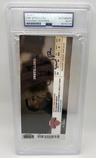 Erik Spoelstra Signed 2008 NBA Coaching Debut Ticket Stub PSA Miami Heat Auto