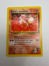 Pokémon Card Gym Heroes Blaine's Growlithe 62/132 Unlimited Common NM!