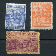 Romania 1945 Zalau WWII  Northern Transylvania Local Post Posta Salajului MNH OG