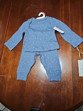 New CLOUD ISLAND 2 PC. Set newborn Pajamas Blue