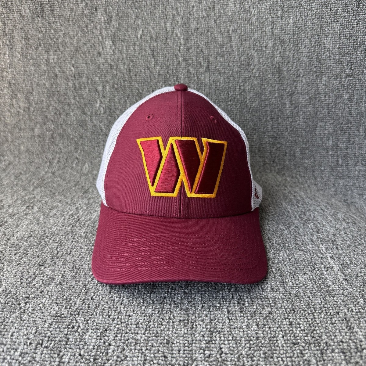 '47 Brand Washington Commanders Trucker Strapback Burgundy White One Size Hat