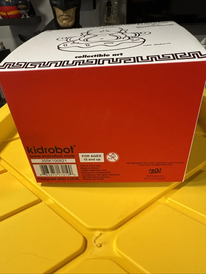 Kidrobot The Simpsons Homer Buddha Vermilion Red 7" Vinyl Figure Brand New Neca - Image 2 of 4