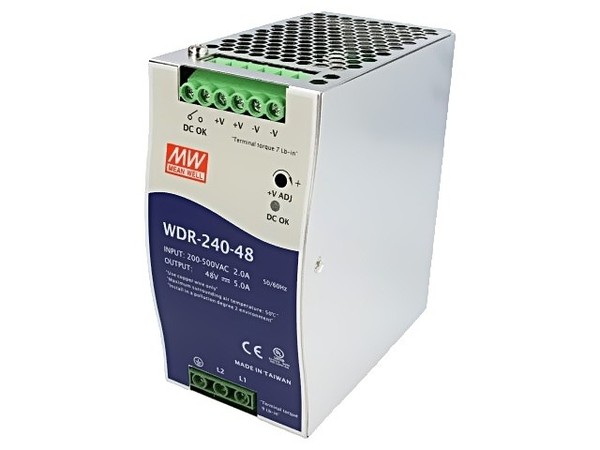 WDR-240-48 Netzteil: Impuls FüR Din-Schiene 240W 48VDC 5A 180-550VAC Mean Well-image