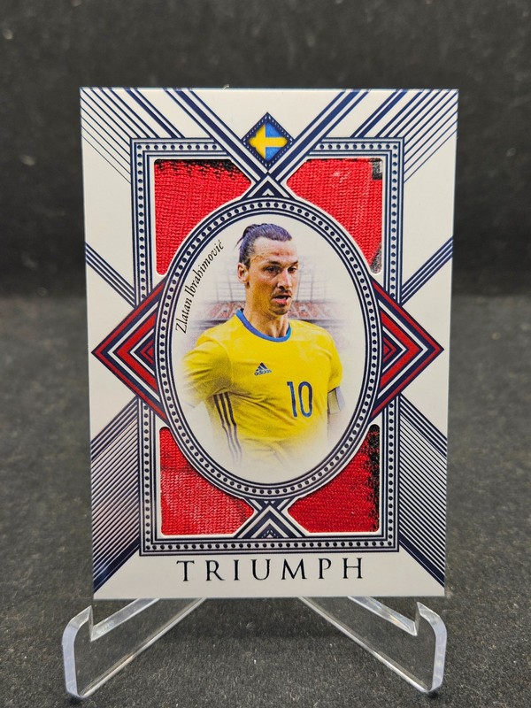 Zlatan Ibrahimovic 2025 Futera Triumph 10/10 Jersey Match Quad Game Worn Jersey