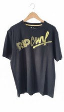 Rip Curl Men's Large Black T-Shirt Surf Fit Pre-Worn Excellent Condition 100% Co