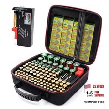 Battery case organizer with Tester BT168 , Battery Storage 126 Battery Case