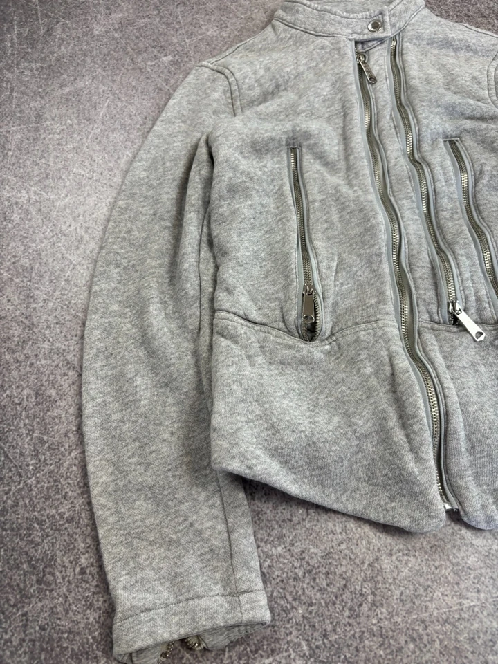 Vintage Diesel Multi Zip Cropped Hoodie Jacket Womens Avant Garde Small - Image 3 of 4