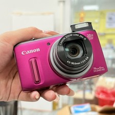 Canon PowerShot SX240 HS digital pink camera w/12.1 megapixels 12x zoom
