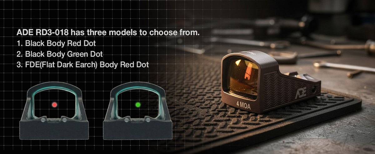 ADE RD3-018 SPIKE Red Dot Sight For Canik METE SFT, Glock 43X MOS