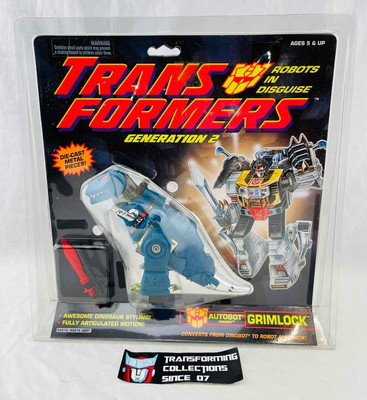 Transformers Original G2 1992 Dinobot Grimlock Teal MOSC Sealed | eBay