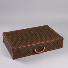 Valigia Vintage Louis Vuitton Bisten 80 Tela Monogram Francia Anni 70