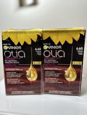Garnier Olia Permanent Hair Colour 6.60 Intense Red 2 Packs DAMAGED BOXES
