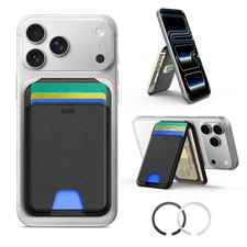 for MagSafe Wallet with Stand, RFID Blocking with MagSafe Ring, 5 Card Holder...