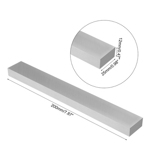Uxcell HSS Lathe Tool Bit 10mm X 40mm X 200mm, Square Lathe