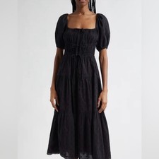 NWT Ulla Johnson Palma Tiered Cotton Eylelet Dress SIZE 8