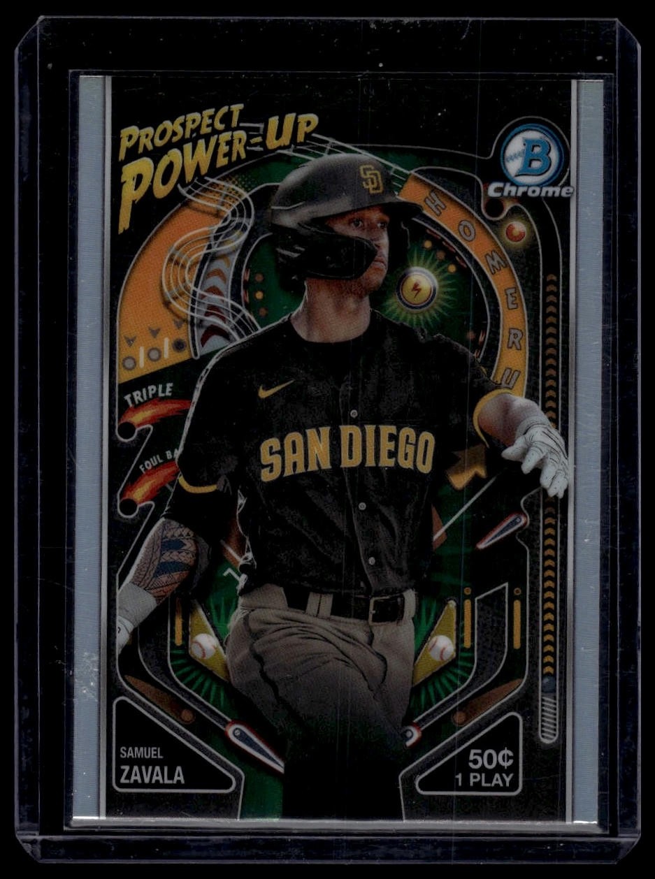 2024 Bowman Chrome Samuel Zavala #PP-2 Prospect Power-Up Padres