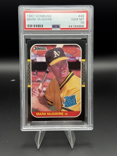 1987 Donruss Mark McGwire Rated Rookie PSA 10 GEM MINT #46 Oakland A's
