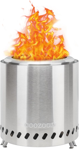 Tragbare Tischfeuerstelle mit Ständer, 5,5" Edelstahl Mini Outdoor Low Sm - Bild 11 von 16