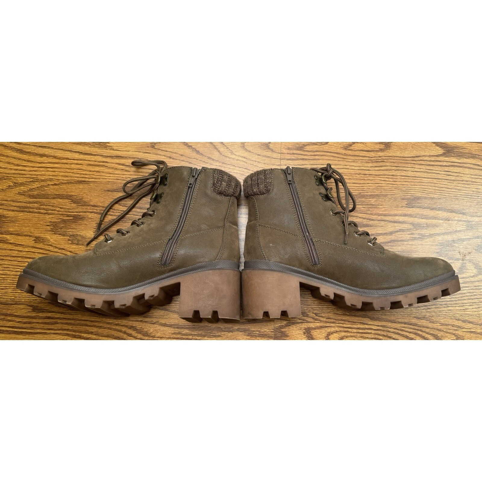 Universal Threads Combat Boot Womens 10 Green Ave… - image 6
