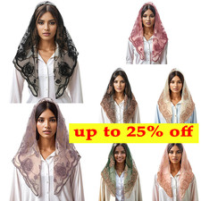Lace Mantilla Catholic Veil Church Veil Chapel Veil Head Covering Latin Mass uk