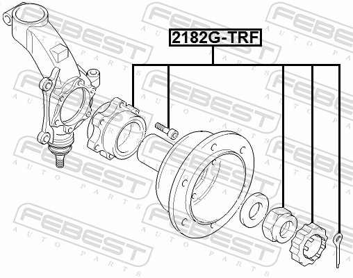 Fits FEBEST 2182G-TRF FRONT HUB KIT FORD TRANSIT FY 2000-2006 EU  ⭐UK Stock⭐