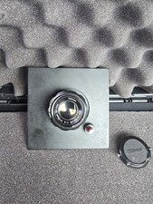 Nikon EL Nikkor 75mm f4 Vergrößerungsobjektiv mit 4x4" Objektivplatine. Top Zustand!