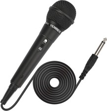Wired Microphone, Karaoke Handheld Microphone for Singing, Mic Black