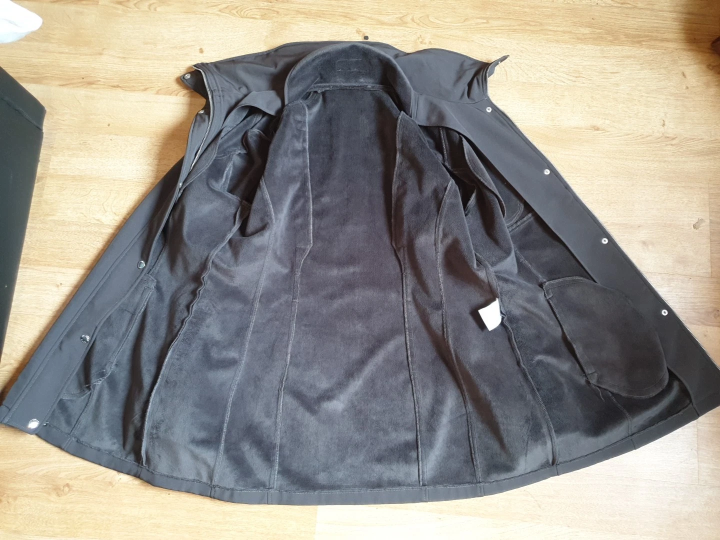 MICHAEL KORS giacca trench donna con cappuccio nascosto grigio taglia XL