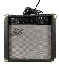 SX BA 1565 15 Watt Solid State Bass Guitar Amplifier Amp 6.5 Speaker Practice