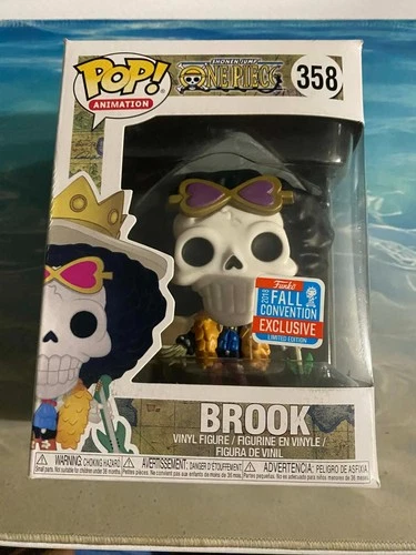 Funko Pop ONE PIECE Brook ( With Guitar) #358 Box Damaged Free Shipping