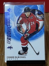 2020-21 SP Hockey CONNOR MCMICHAEL Rookie Authentics #127 Blue (RC) CAPITALS