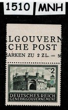 MNH stamp 2 Zloty N100 General Government  Occupied Cracow Poland 1944   #1510