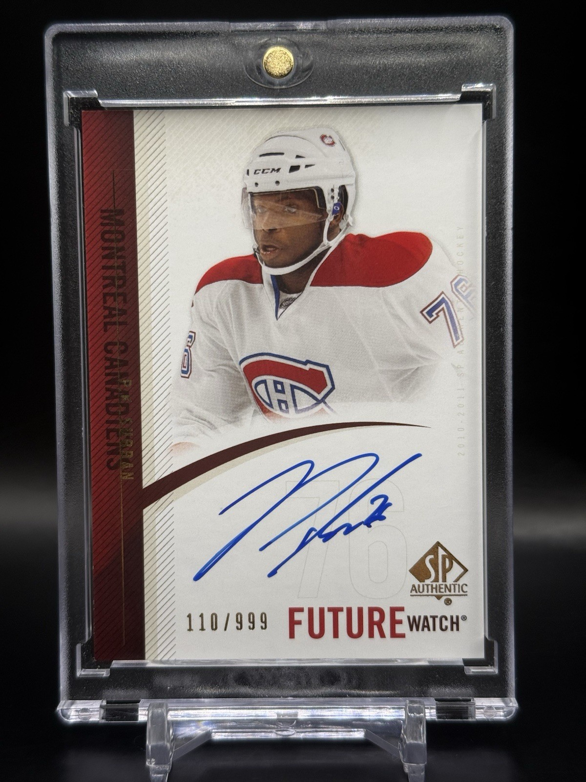 2010-11 SP Authentic P.K. Subban Future Watch Auto /999 RC FWA #271