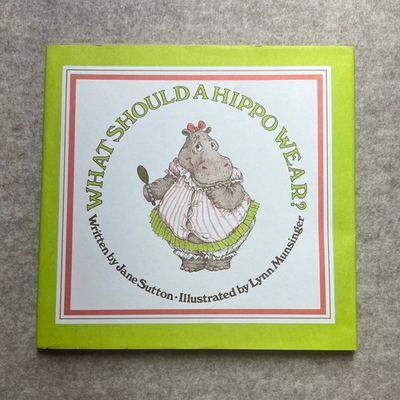 #ad #ad What Should a Hippo Wear? Jane Sutton 1979 HC Book w Dust Jacket Vintage $25.00