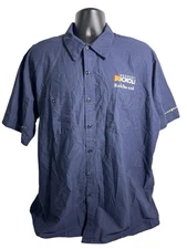 Brewery Rickoli Shirt Mens 2XL Navy Red Kap Work Button Front RickStar 2018