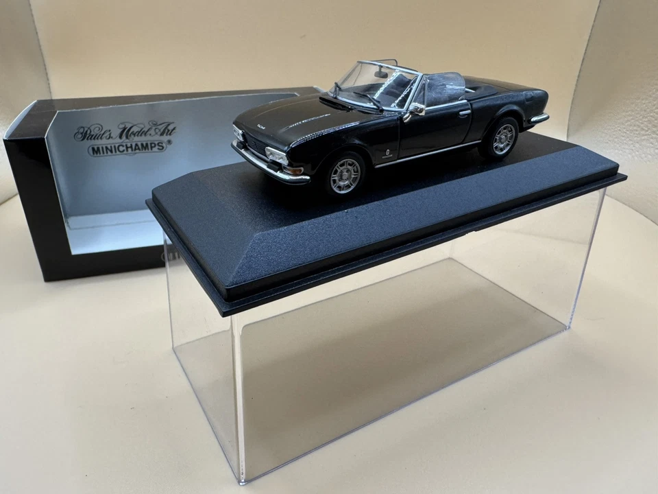 1/43 Minichamps  Peugeot 504 Cabriolet 1974 400112130 1 prima serie  nero black  - Immagine 3 di 4