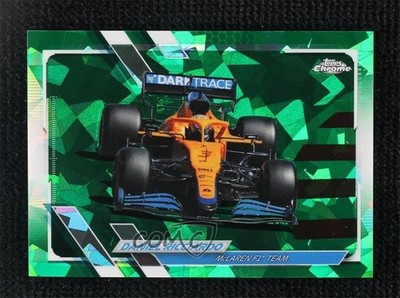 2021 Topps Chrome Sapphire Formula 1 F1 Cars Green 41/75 Daniel Ricciardo sq7